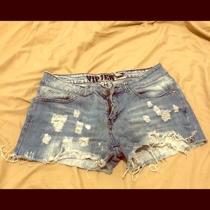 Distressed Jean Shorts Size 5/6